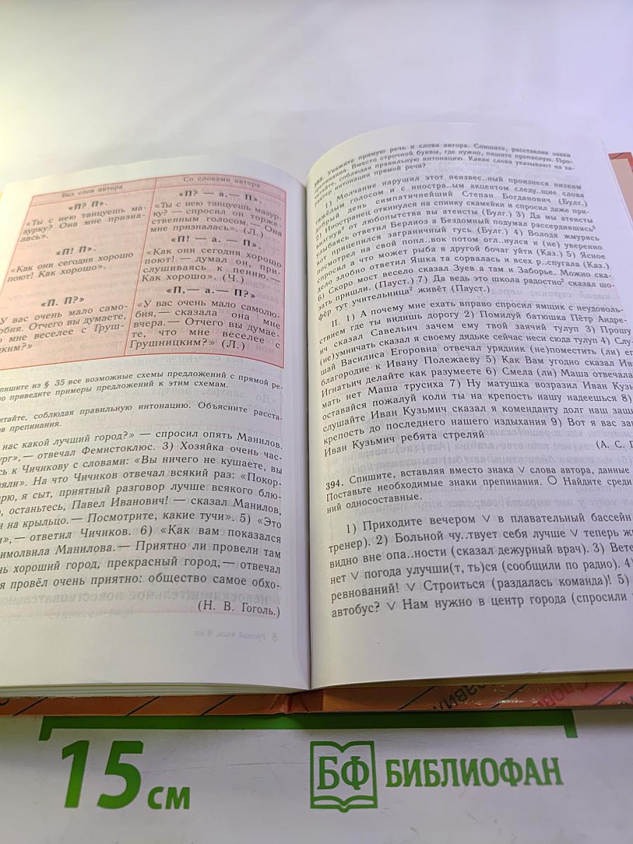 Русский язык 8 класс