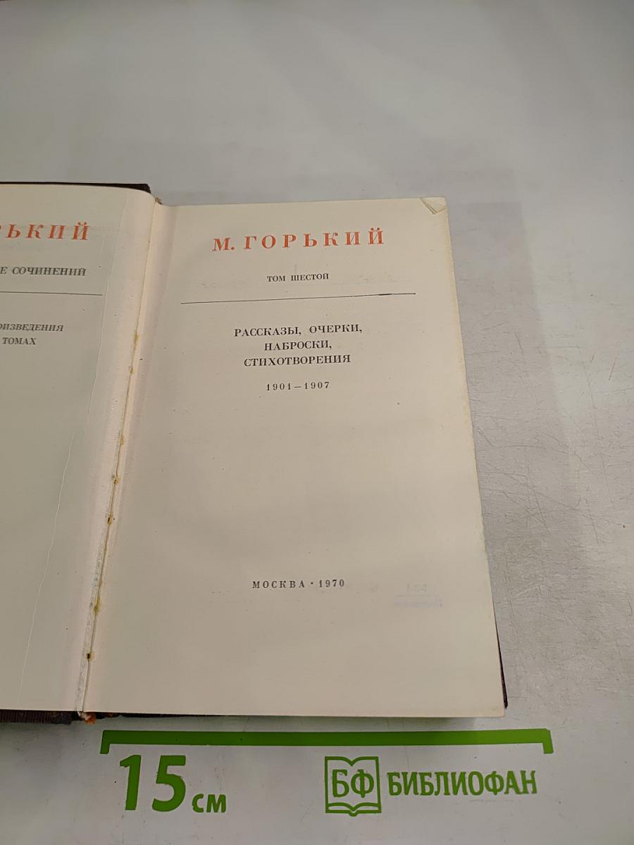 Художественные произведения. Том шестой: Рассказы, очерки, наброски, стихотворения 1901-1907