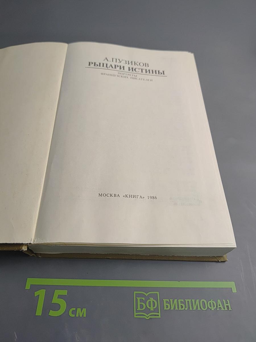 Рыцари Истины. Портреты французских писателей