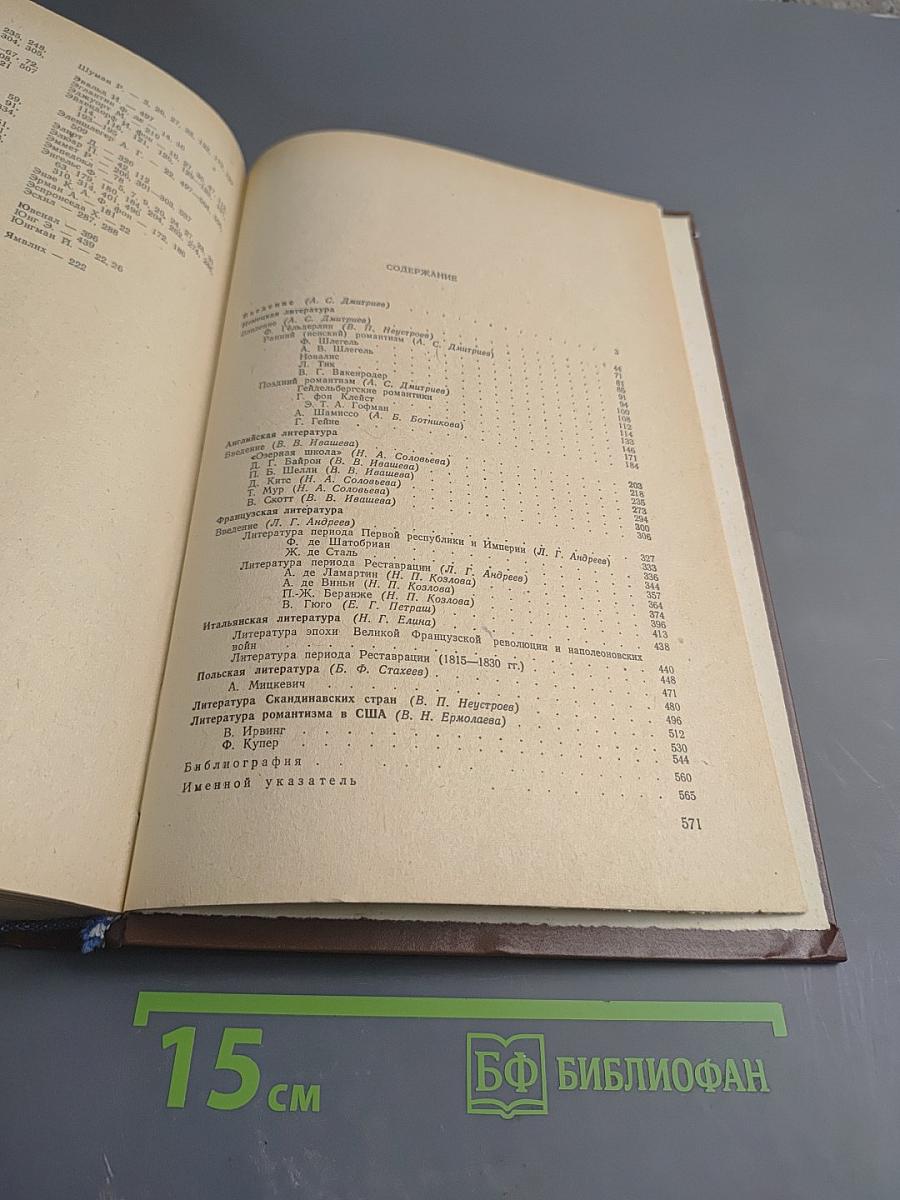 История зарубежной литературы XIX века. Часть первая