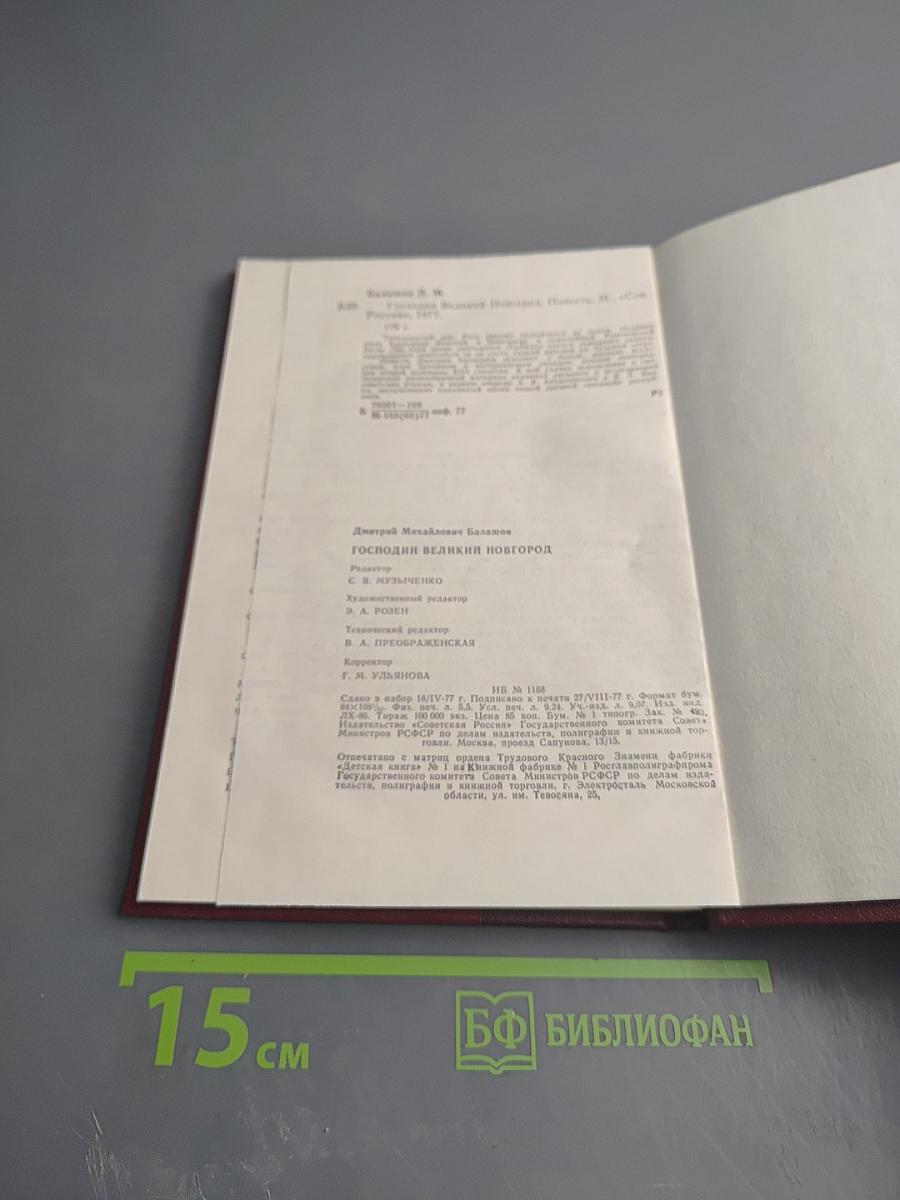 Господин Великий Новгород