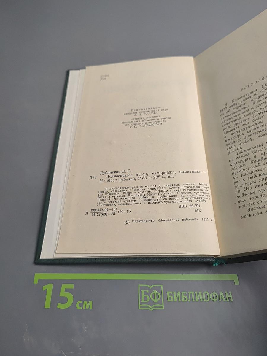 Подмосковье. Музеи. Мемориалы. Памятники