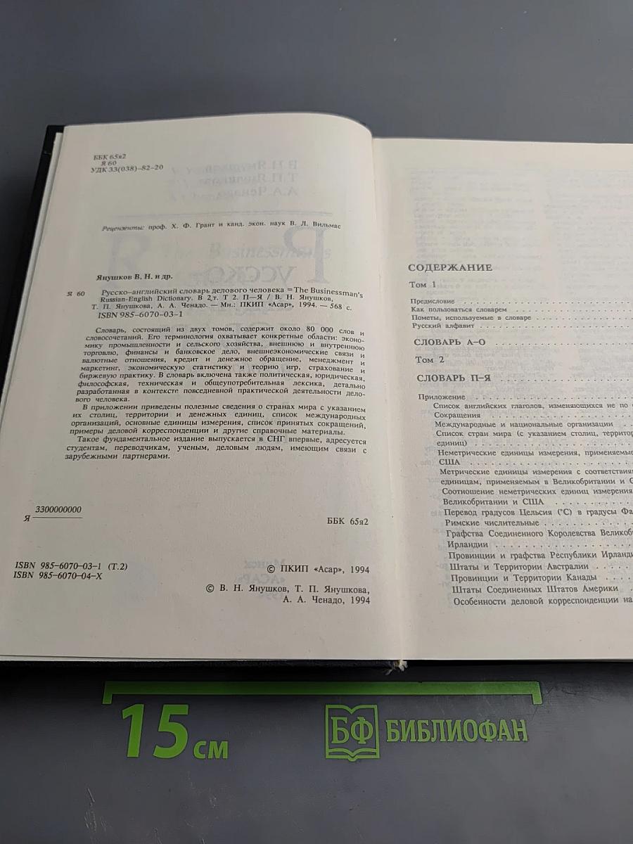 Русско-английский словарь делового человека. Том 2. П-Я