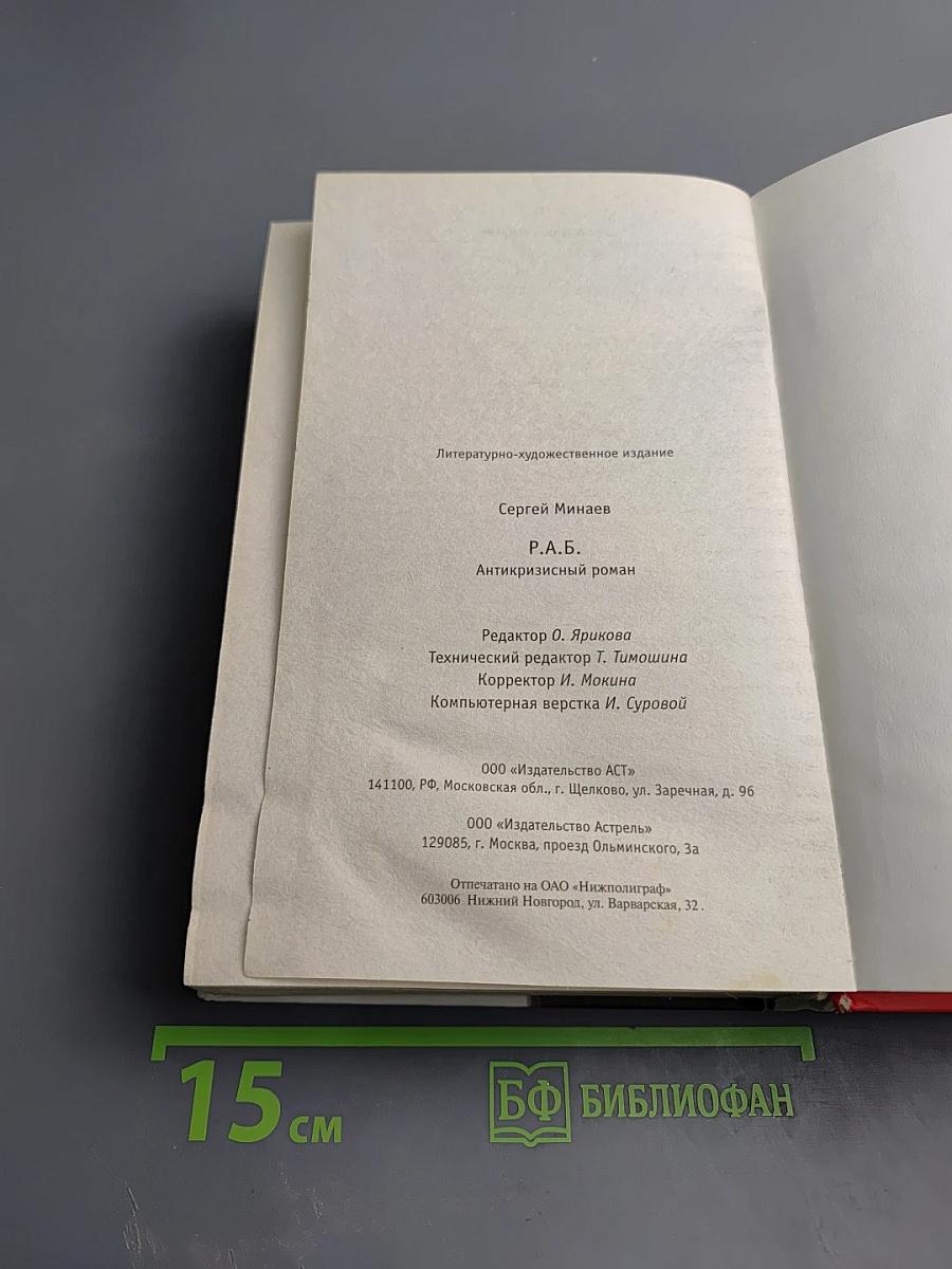 Р.А.Б. Антикризисный роман