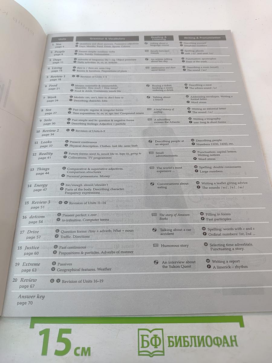 Inside Out Workbook with Key Elementary