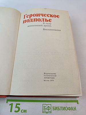 Героическое подполье. В тылу деникинской армии. Воспоминания