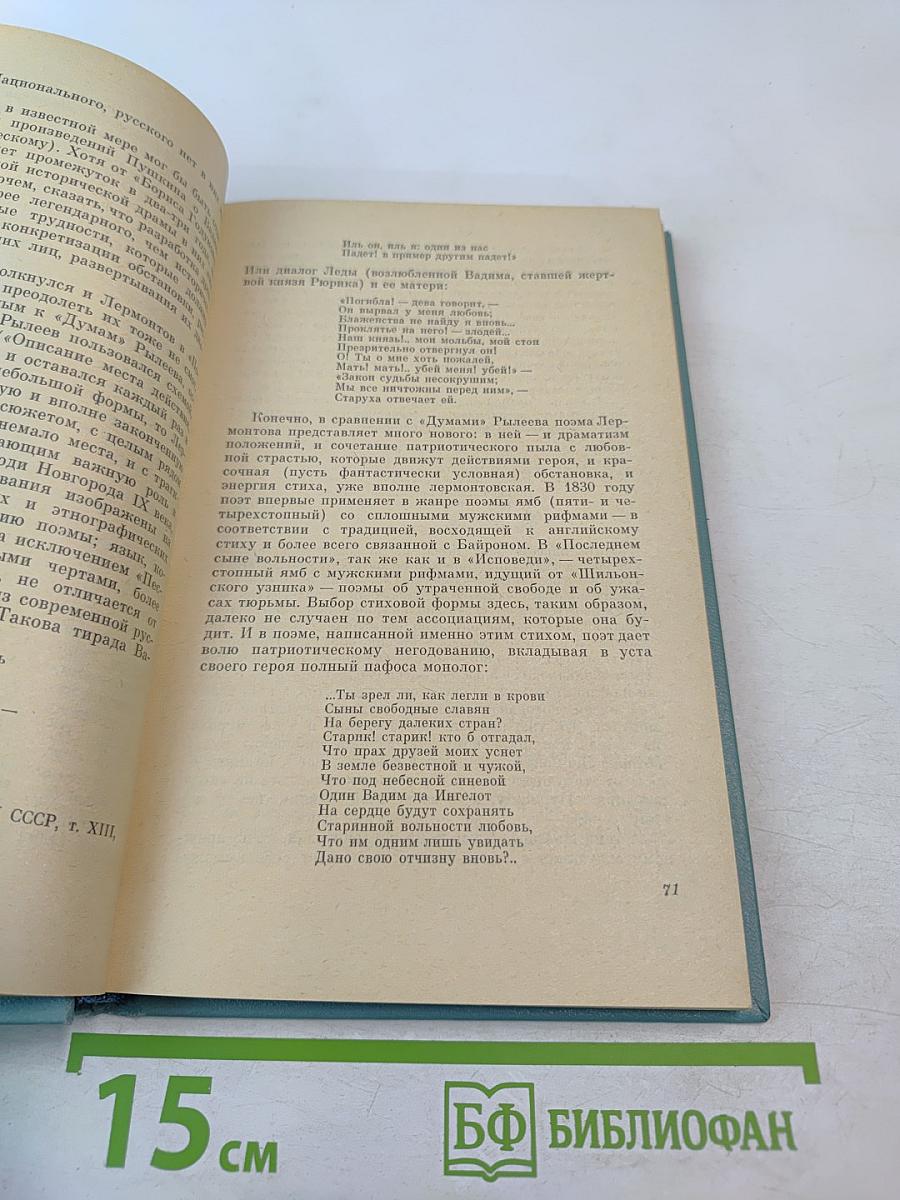 Лермонтов и литература его времени