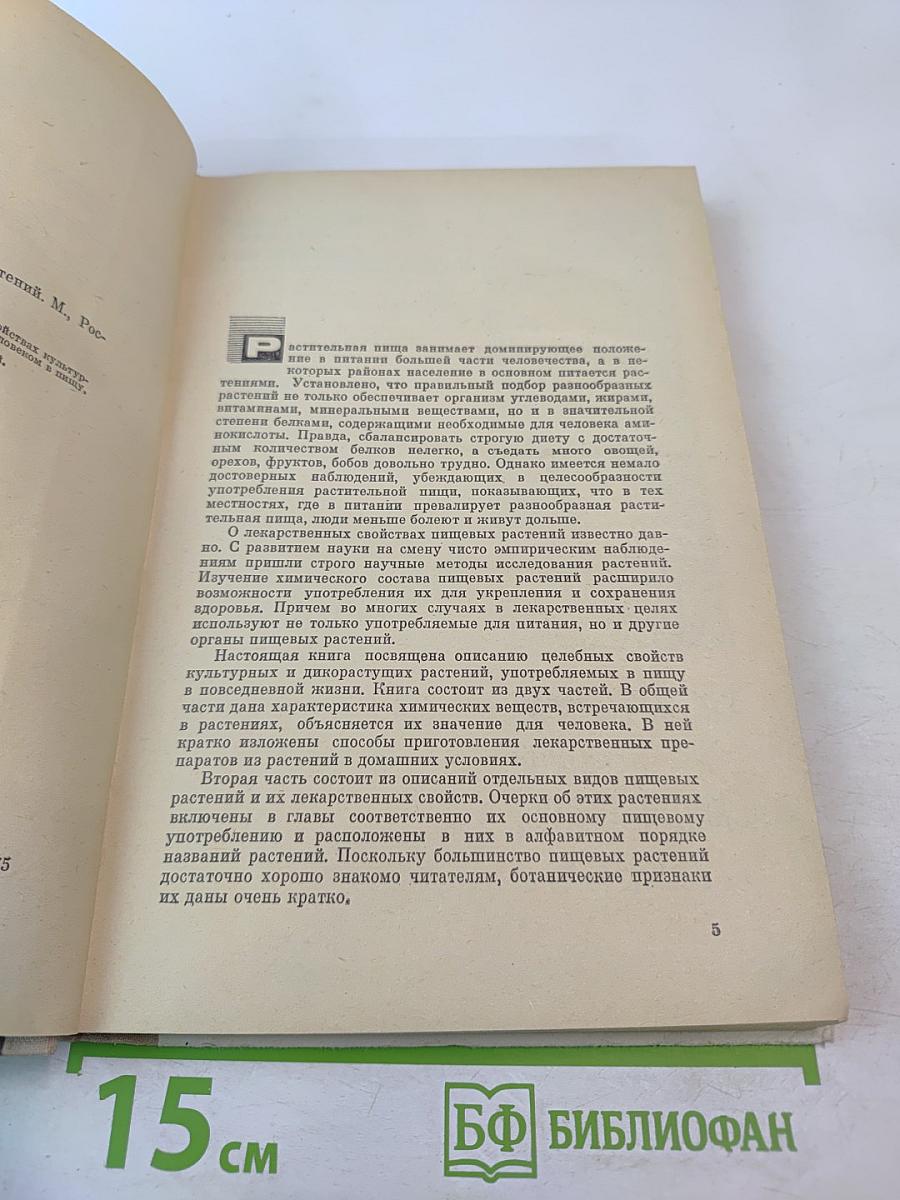 Целебные свойства пищевых растений