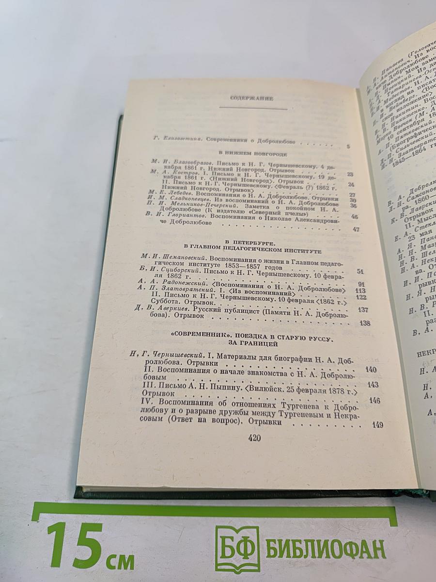 Н. А. Добролюбов в воспоминаниях современников