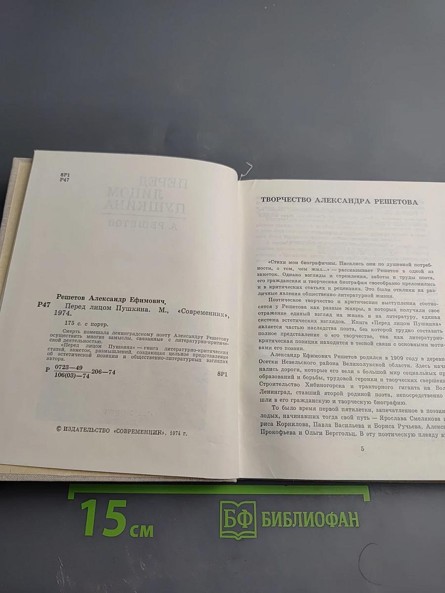 Перед лицом Пушкина