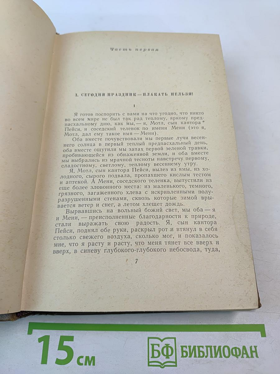 Собрание сочинений. Том третий: Мальчик Мотл. С ярмарки