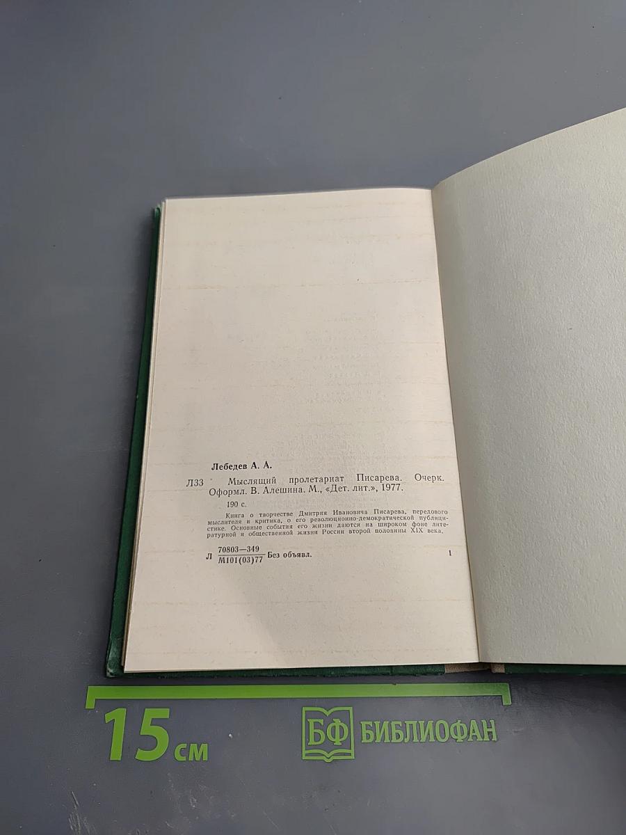 Мыслящий пролетариат Писарева