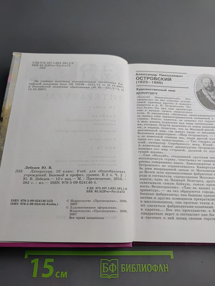 Литература 10 класс Часть 2