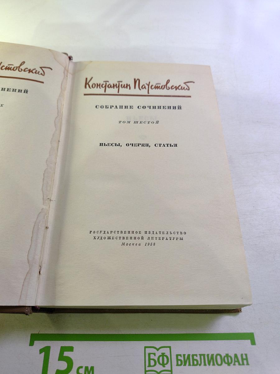 Собрание сочинений. Том шестой: Пьесы, очерки, статьи