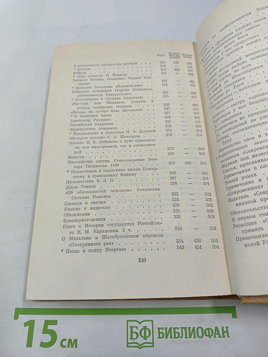 А. С. Пушкин. Полное собрание сочинений в десяти томах. Том VII: Критика и публицистика