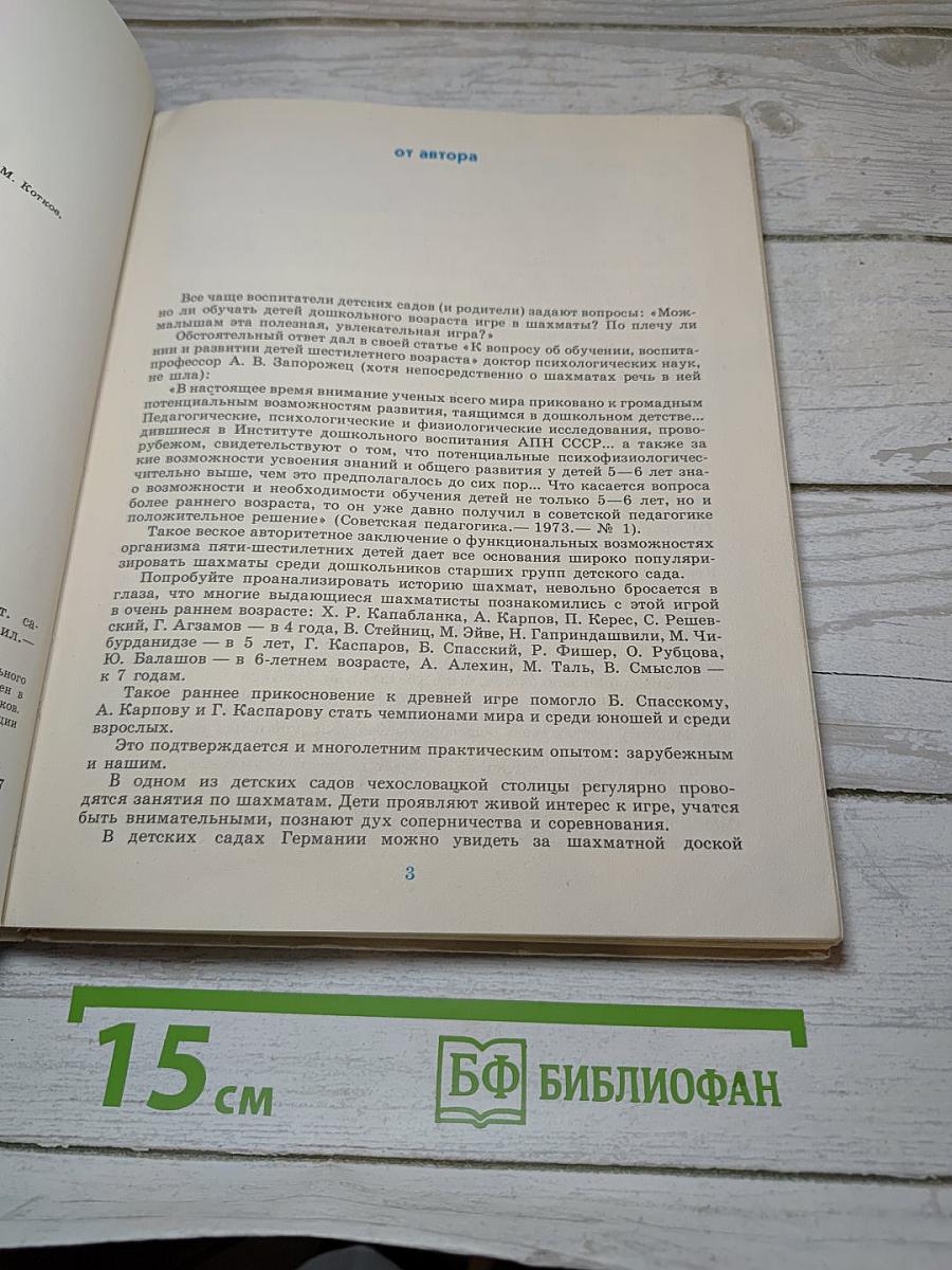 Малыши играют в шахматы