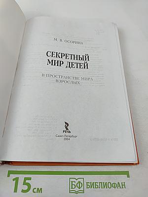 Секретный мир детей в пространстве мира взрослых