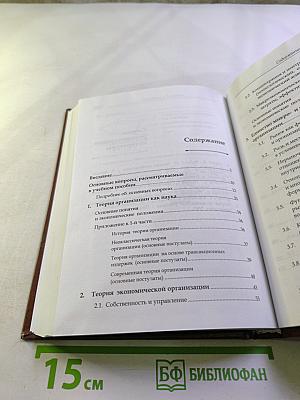 Теория экономической организации. Учебное пособие