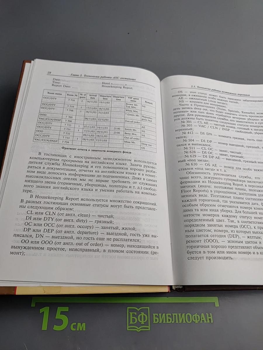 Организация административно-хозяйственной службы гостиницы