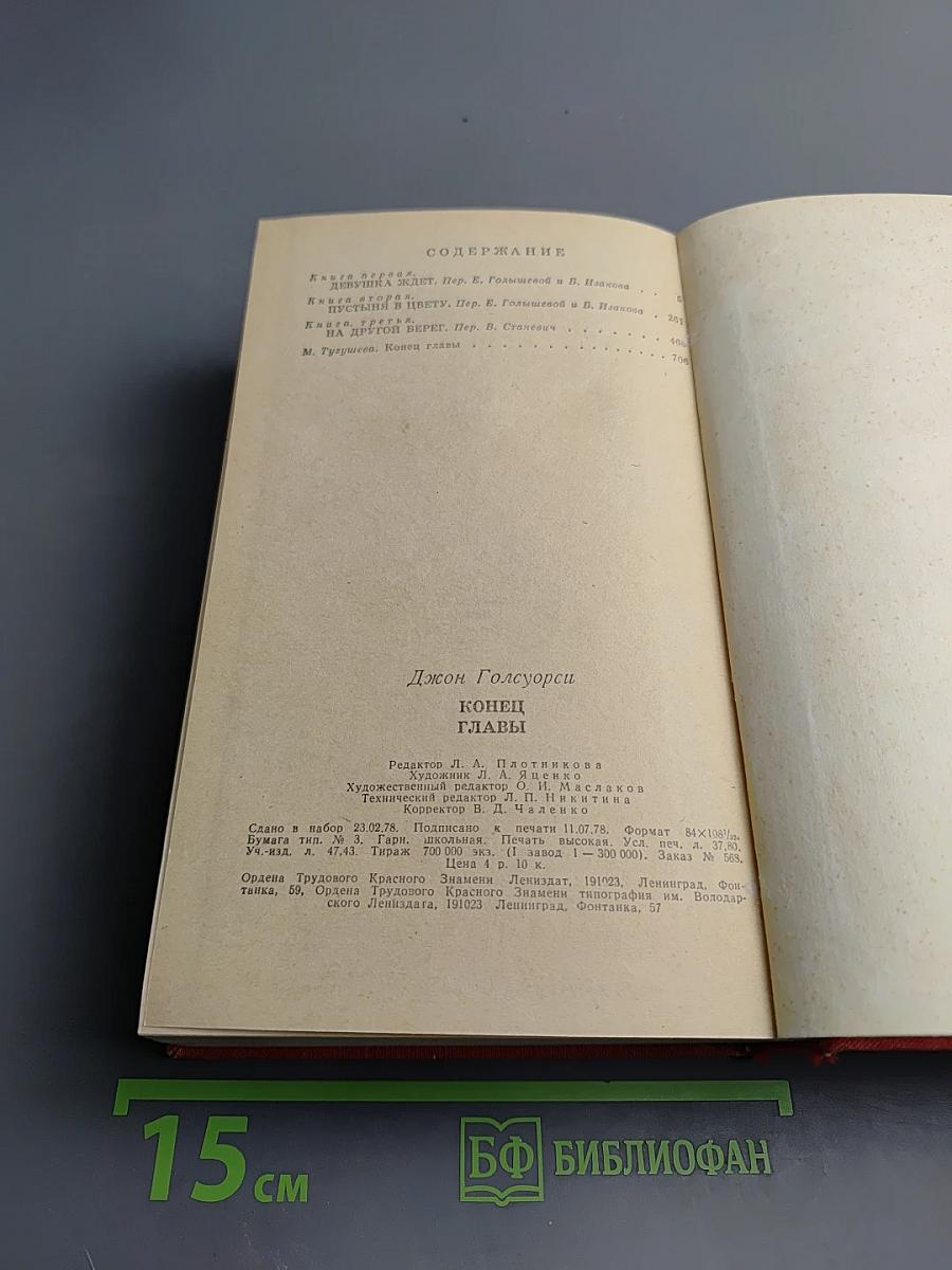 Конец главы