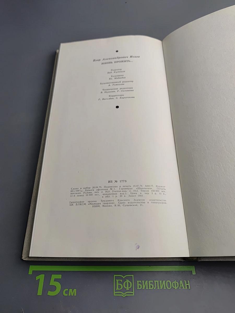 Жизнь прожить...