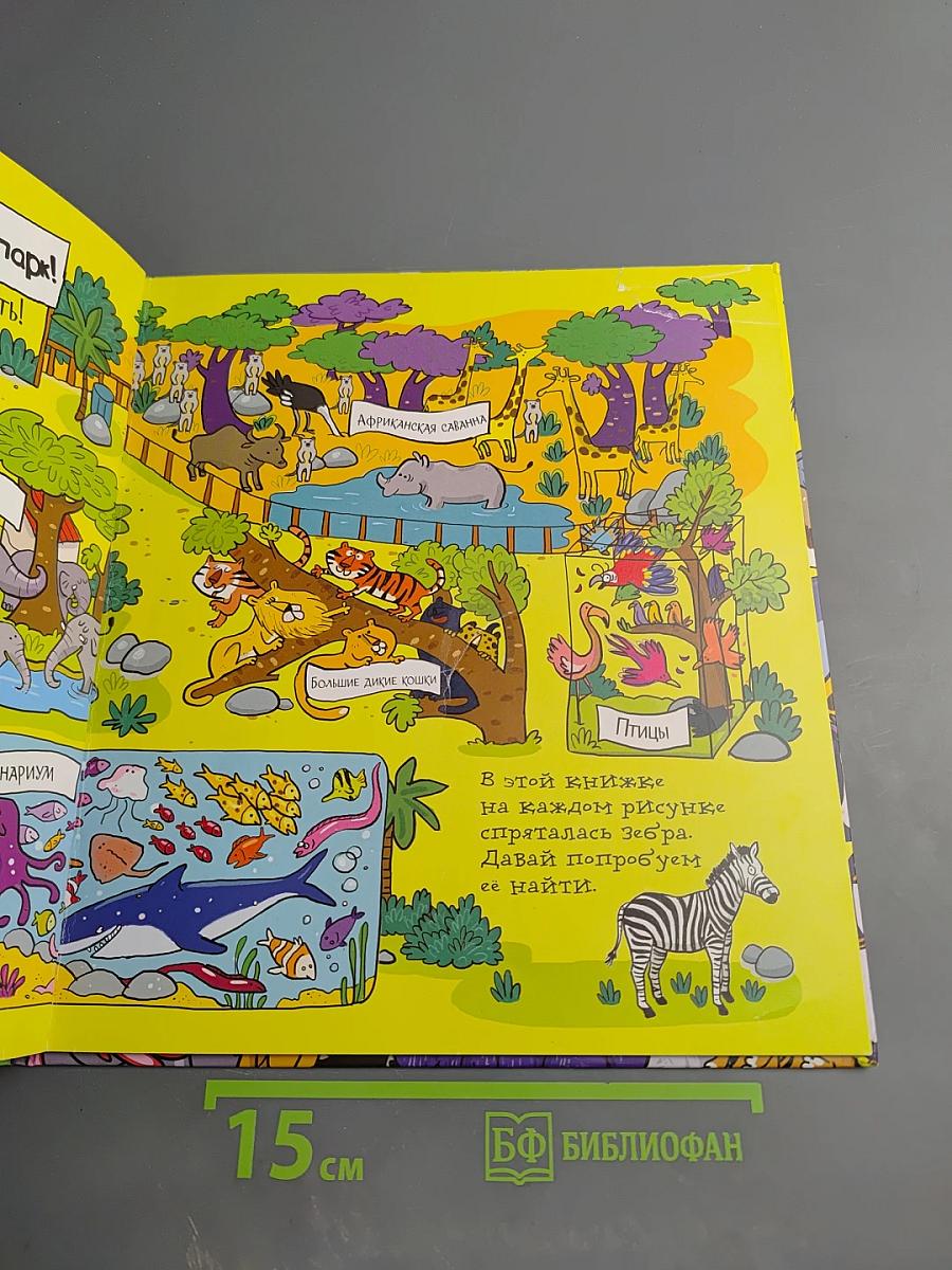 Найди зебру в зоопарке