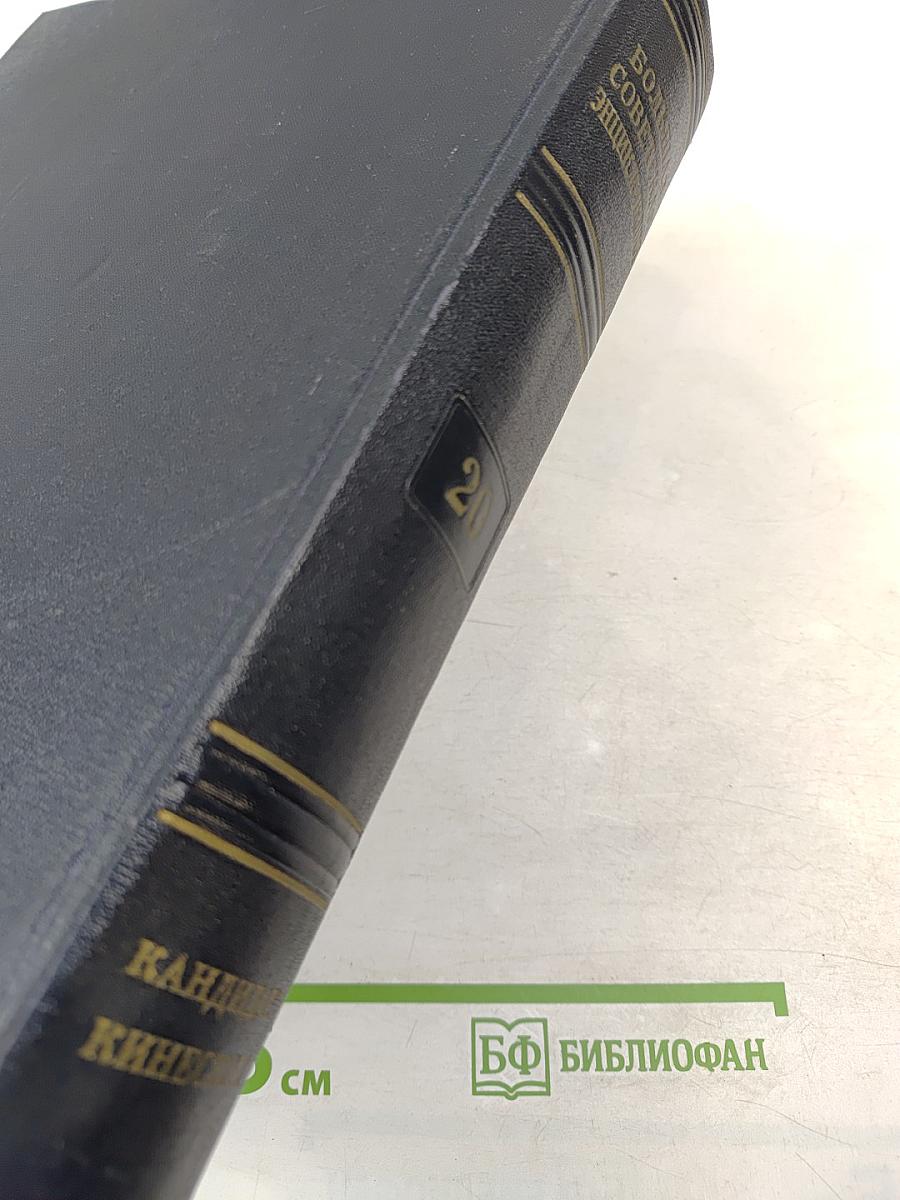 Большая Советская Энциклопедия. Том 20. Кандидат - Кинескоп