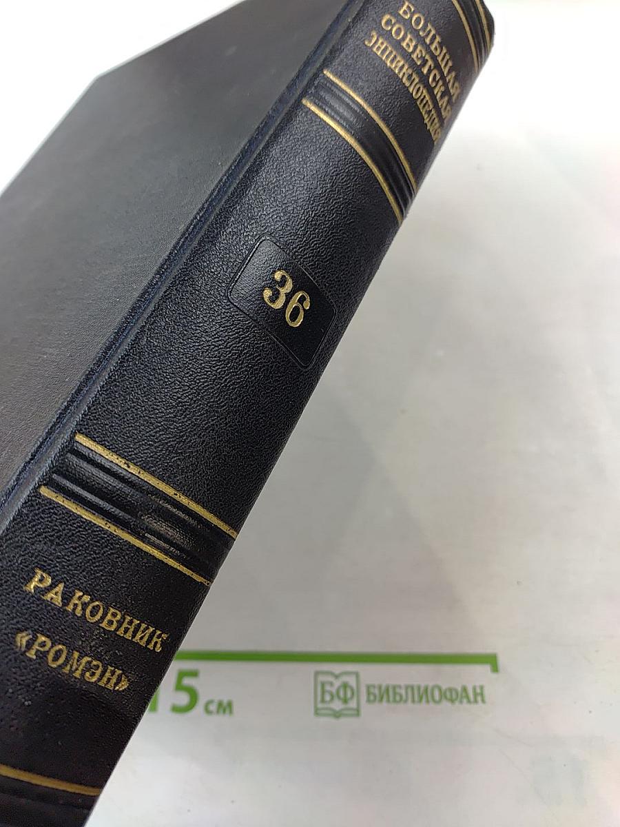 Большая Советская Энциклопедия. Том 36: Раковник — Роман