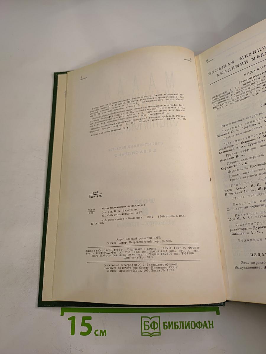 Малая медицинская энциклопедия. Том 6