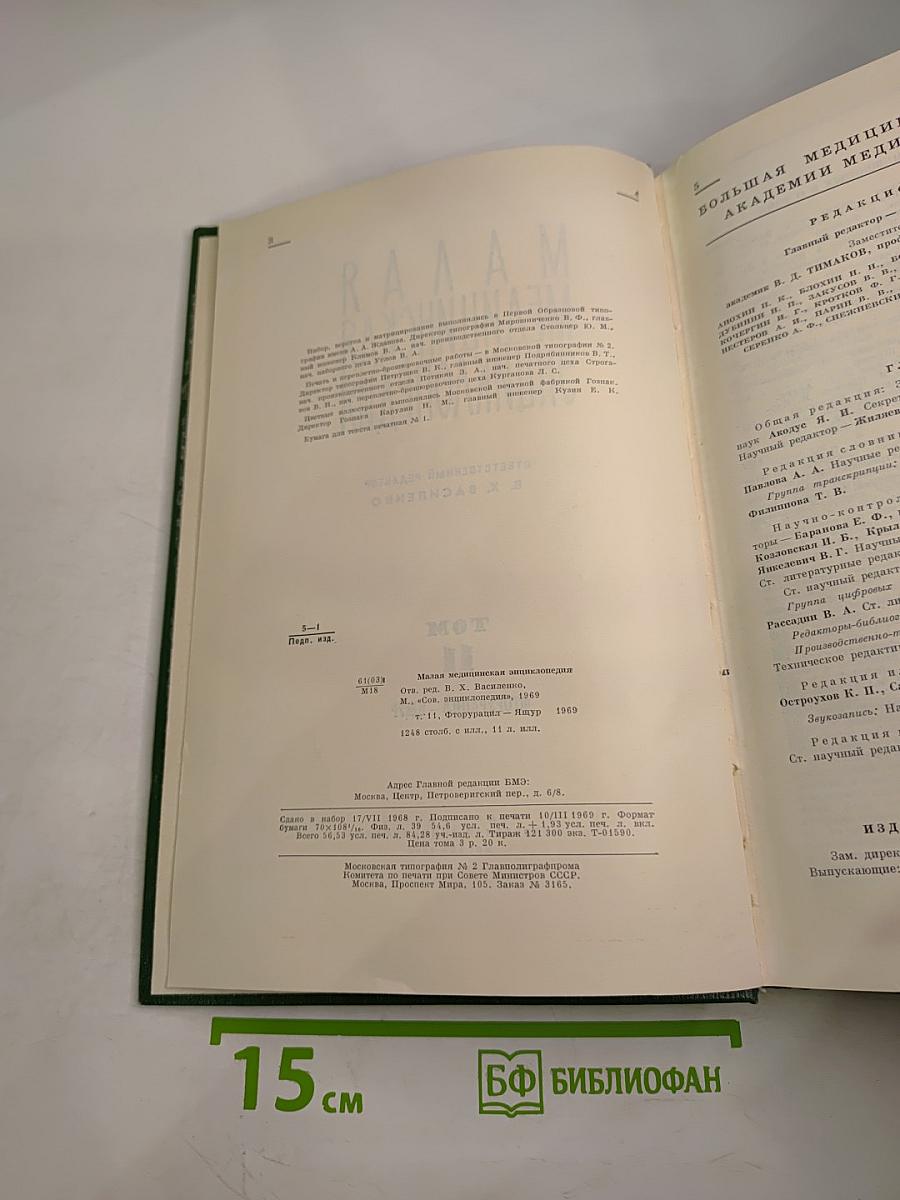 Малая медицинская энциклопедия. Том 11. Фторурацил – Ящур