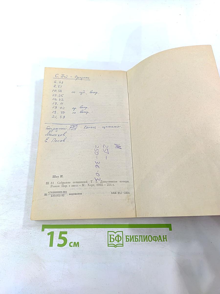 Допустимые потери