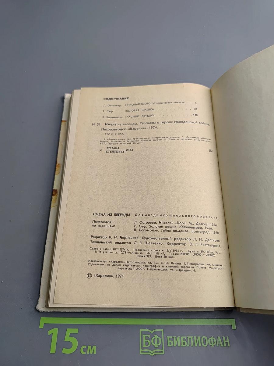 Имена из легенды