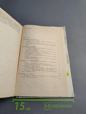 Межпредметные связи при изучении литературы в школе