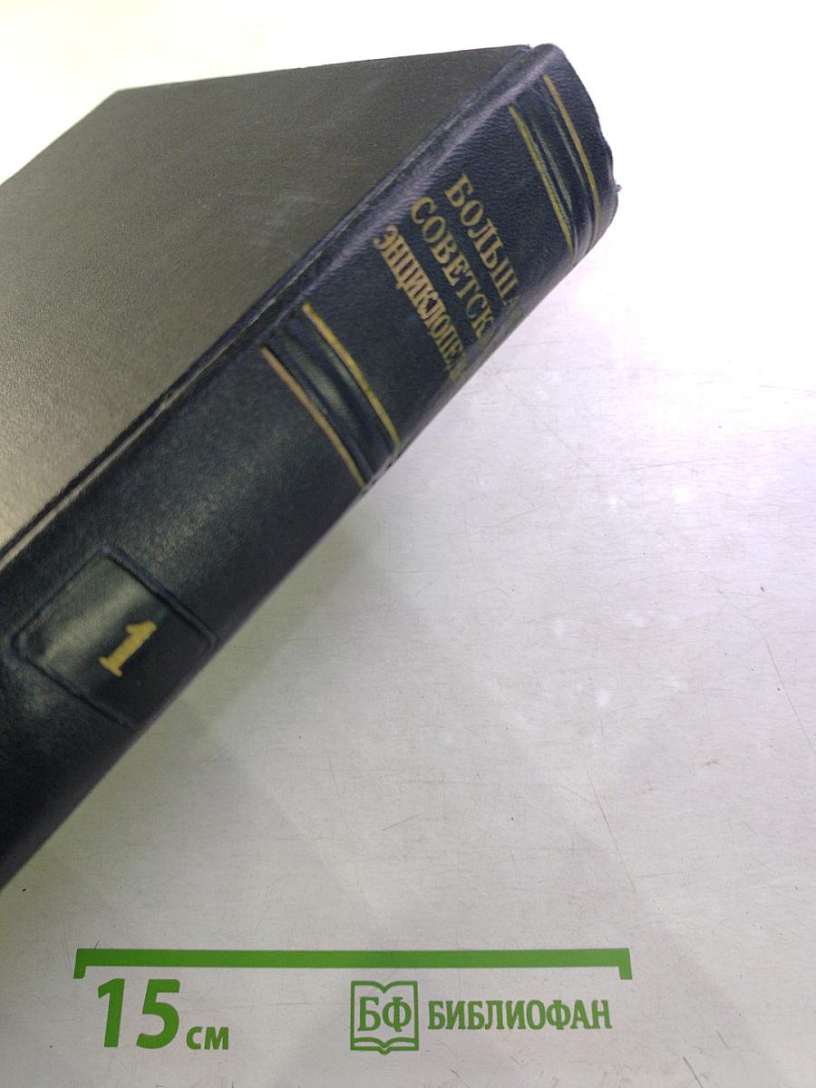 Большая Советская Энциклопедия, Том 1: А - Актуализм