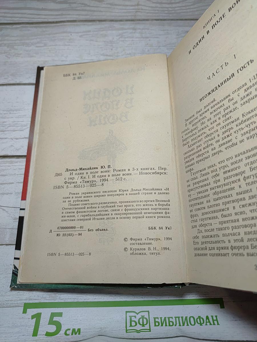 И один в поле воин. Книга первая