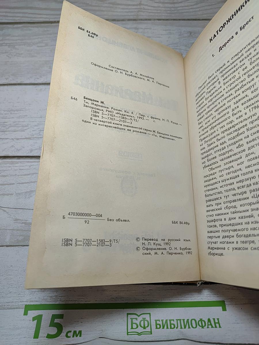 Ты, Марианна. Книга четвертая