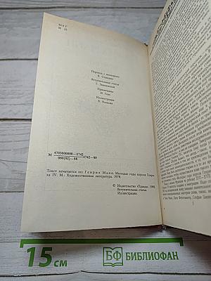 Молодые годы короля Генриха IV