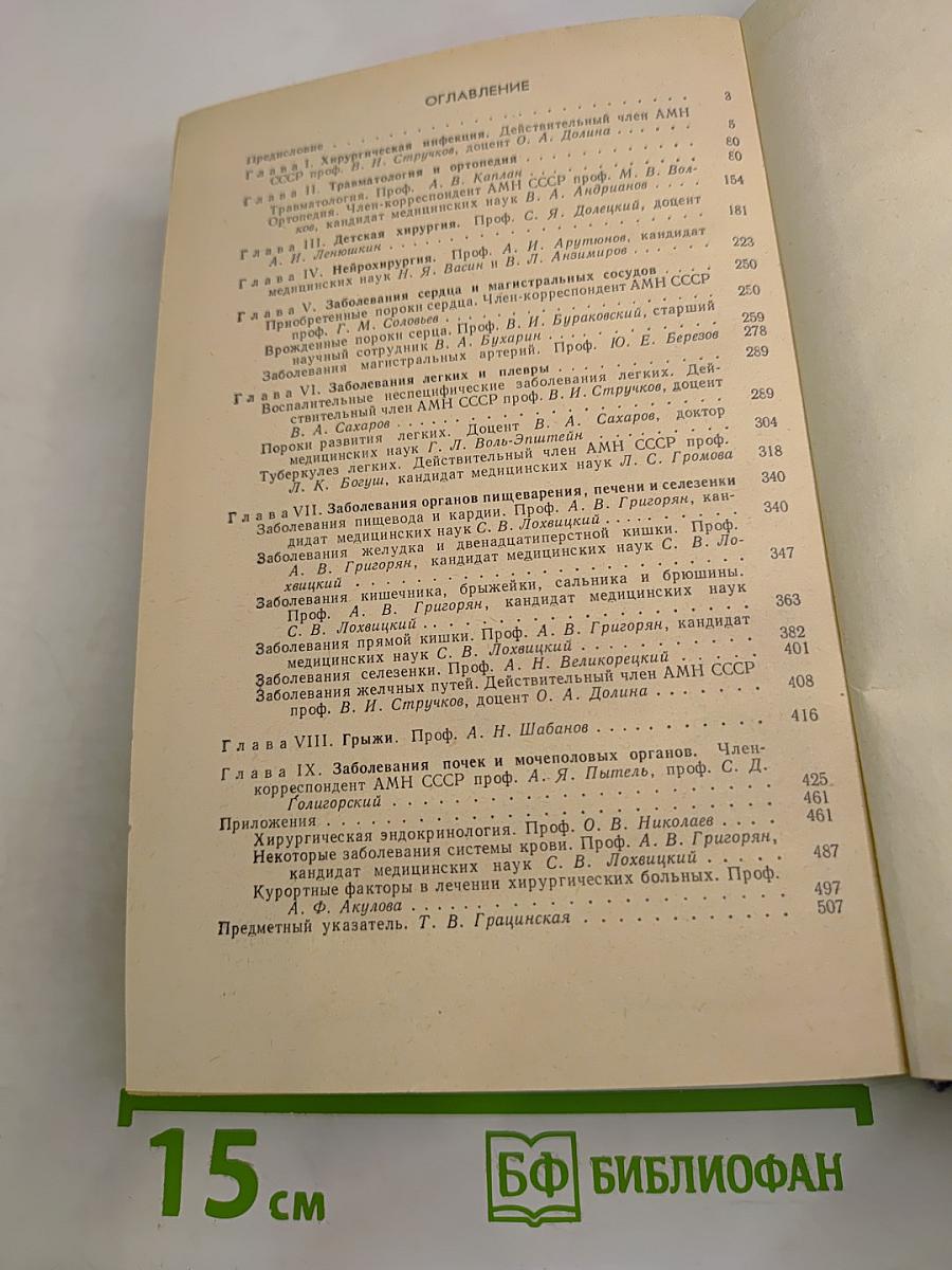 Справочник по клинической хирургии