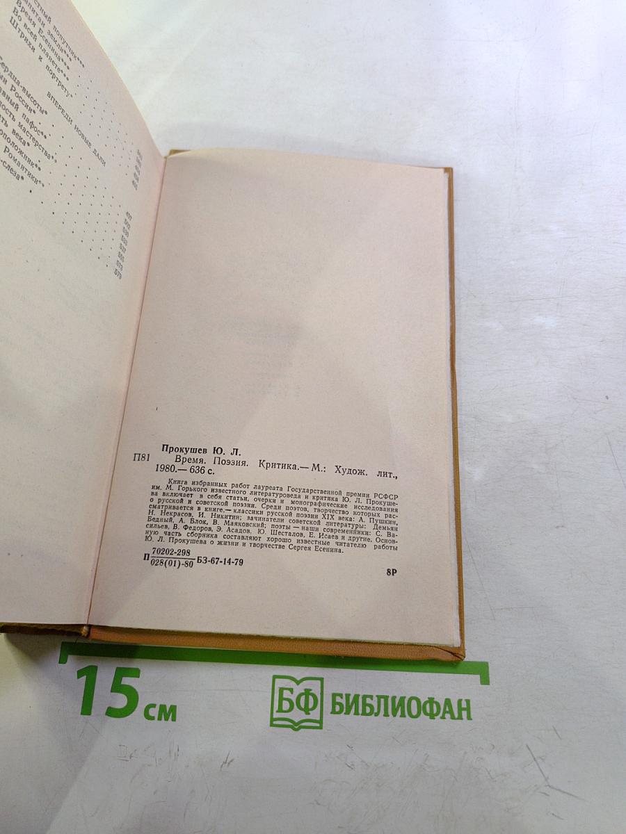 Время, Поэзия, Критика