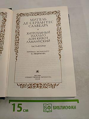Хитроумный идальго Дон Кихот Ламанчский. Часть вторая