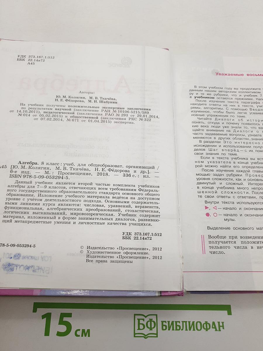 Алгебра 8 класс