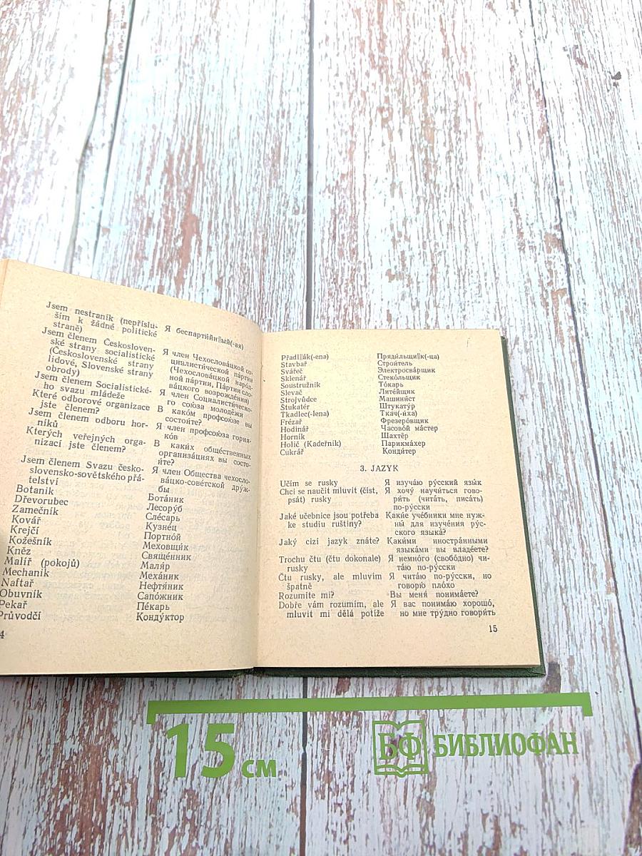 Чешско-русский разговорник