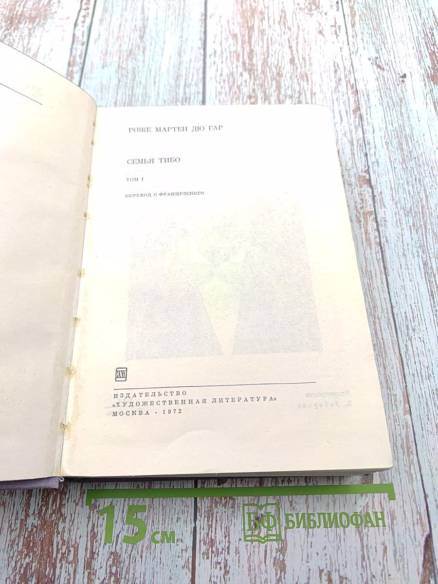 Семья Тибо. Том I