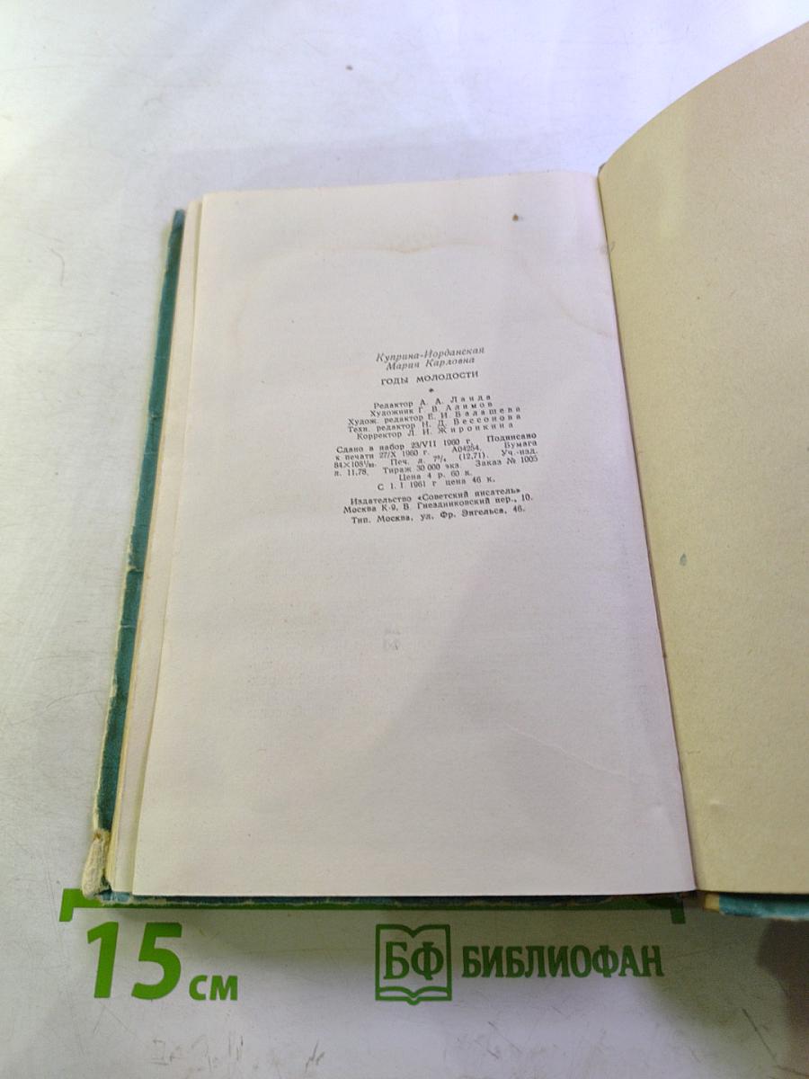 Годы молодости