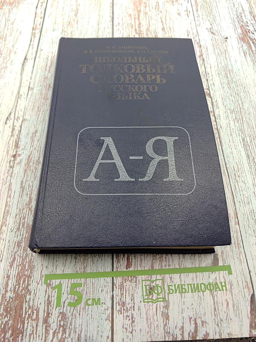 Школьный толковый словарь русского языка