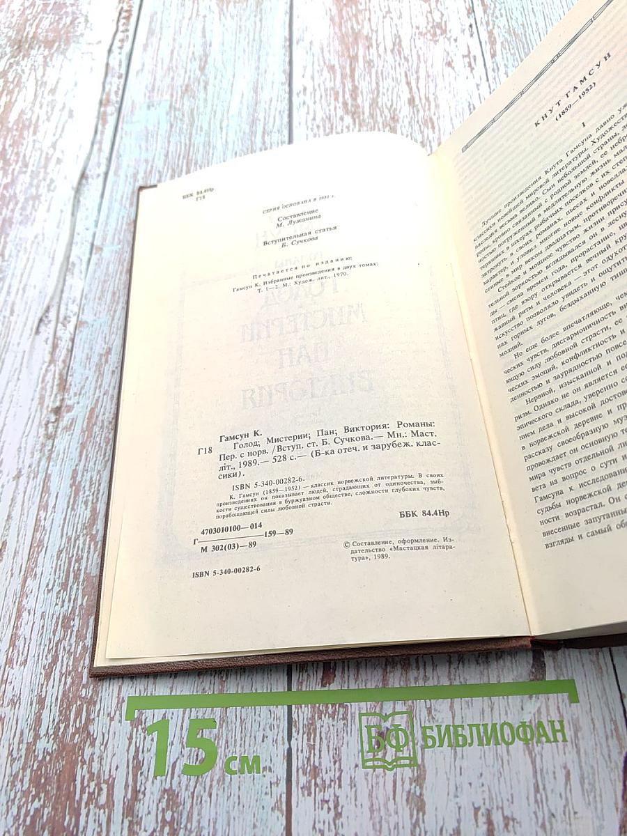 Голод. Мистерии. Пан. Виктория: Романы