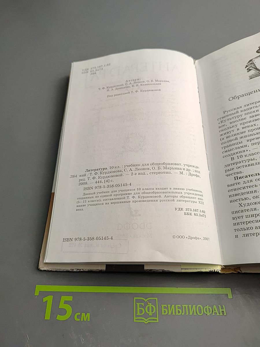 Литература 10 класс