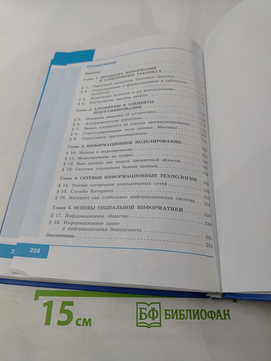 Информатика 11 класс Базовый уровень