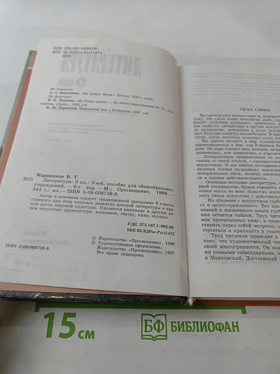 Литература 9 класс