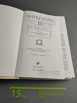 Литература 10 класс